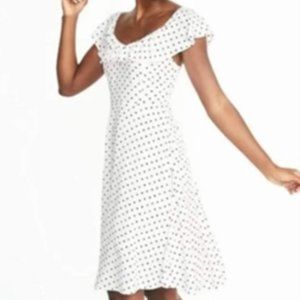 Old Navy Polka Dot Flutter Sleeve Dress